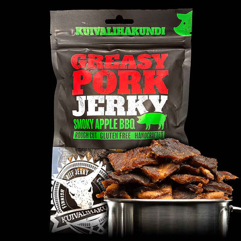 Greasy Pork Jerky Smoky Apple BBQ 150g